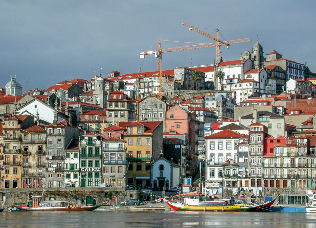 Portugal, Porto, Douro, Blick von Vilanova de Gaia