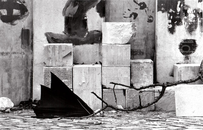 Deutschland, Braunschweig, Baustellen-Stilleben (1974)  / Germany, Brunswick, construction site still life (1974)