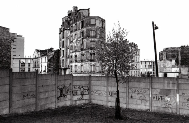 Frankreich, Paris Belleville, Abrisshäuser (1983) / France, Paris Belleville, buildings awaiting demolition (1983)