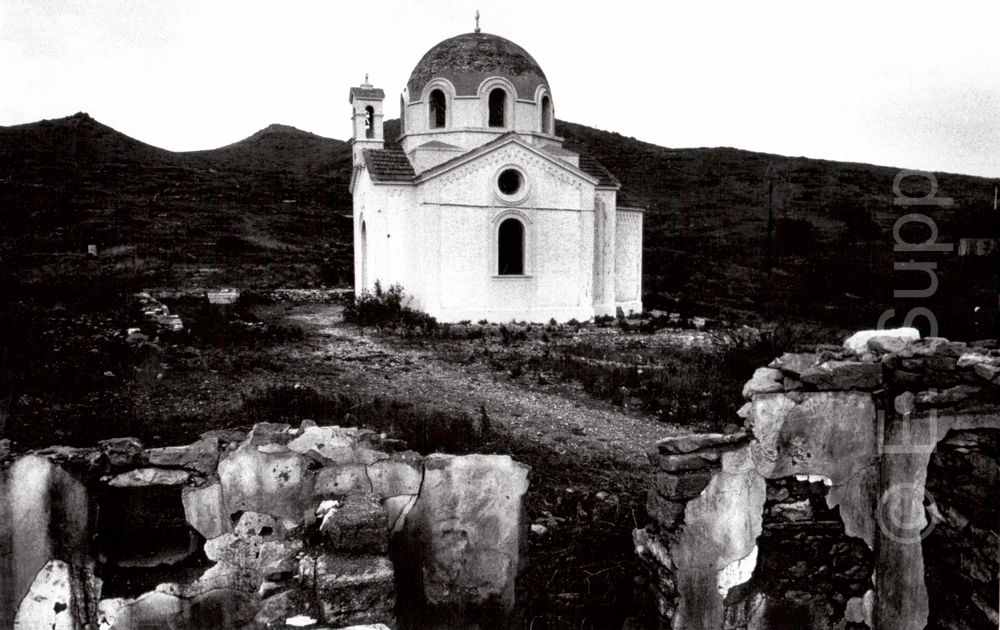 Griechenland, Attika Cap Sounion, antike Ruinen (1975) / Greece, Attica Cape Sounion, ancient remains (1975)
