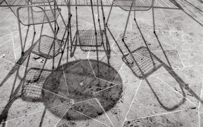 Italien, Neapel, Dachterrasse eines Hotels (1985) / Italy, Naples, roof terrace of a hotel (1985)