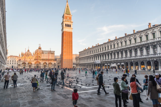 Venedig, Italien, Markusplatz mit Basilica di San Marco und Campanile