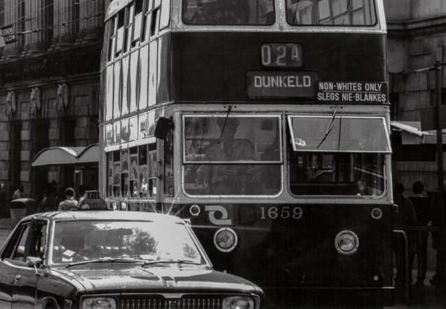 Südafrika, Johannesburg, Apartheid, Bus nur für Schwarze - (1978)