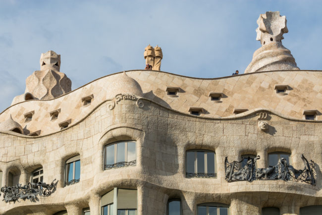 Spanien, Katalonien, Barcelona, Modernisme-Architektur, Gaudì La Pedrera, Passeig de Grácia - (2017)
