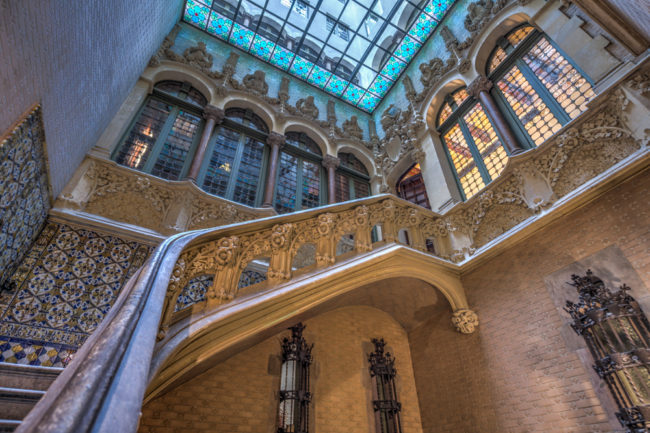 Spanien, Katalonien, Barcelona, Modernisme-Architektur, Josep Puig i Cadafalch, Palau del Baró de Quadras (2017)