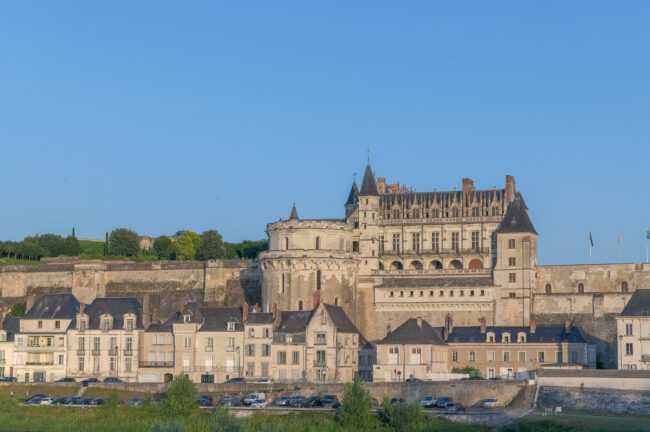 Frankreich, Loire, Amboise, Château d’Amboise und Loireufer